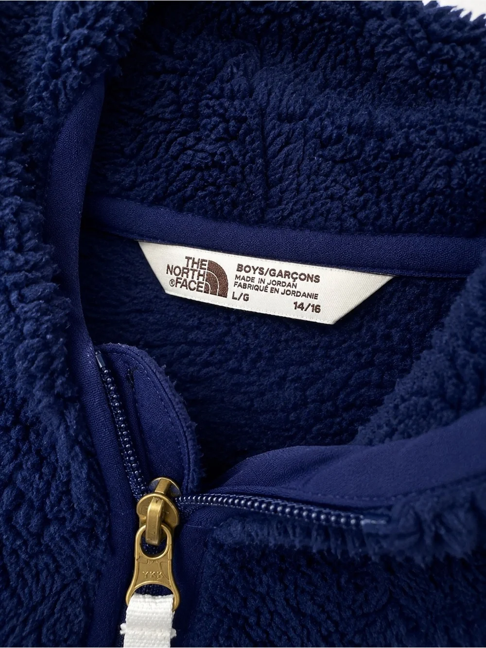 The North Face Navy Blue Sherpa Half-Zip Hoodie